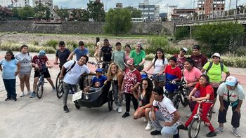 Pedaleando juntos por la inclusión, bicicleteada en el Parque Xibi Xibi