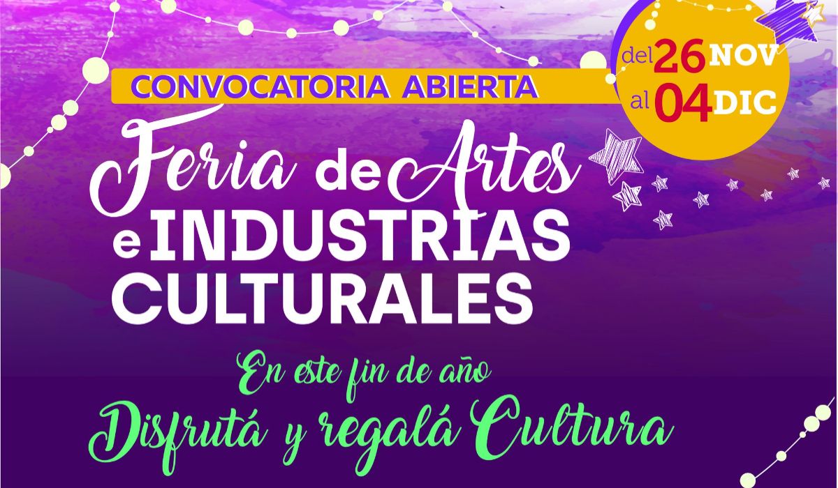 Lanzan la convocatoria para la Feria de Artes e Industrias Culturales