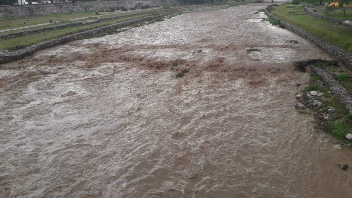 Strong flood of the Xibi Xibi River after the storm