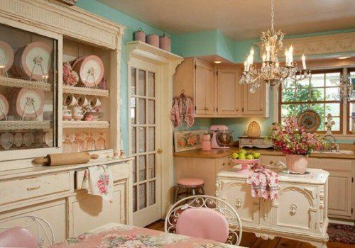 Encantadoras Cocinas Shabby Chic
