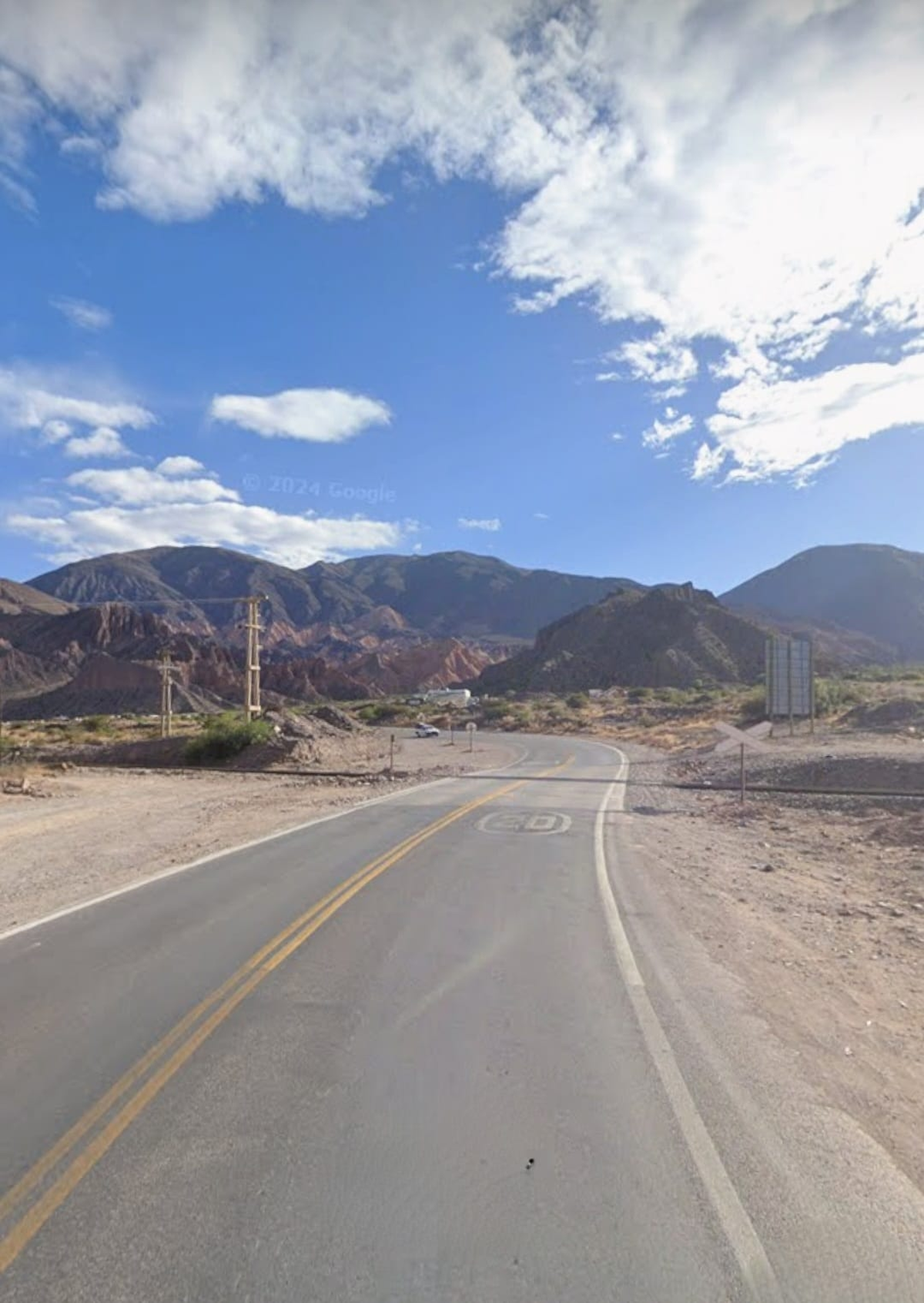 Cruce de las vías del tren con la ruta 9 