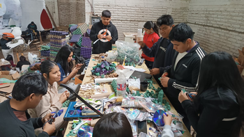 Comercial de Perico: estudiantes avanzan en la construcción de su carroza