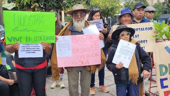Comunidad de Purmamarca llegó a Capital para exigir que frenen su desalojo