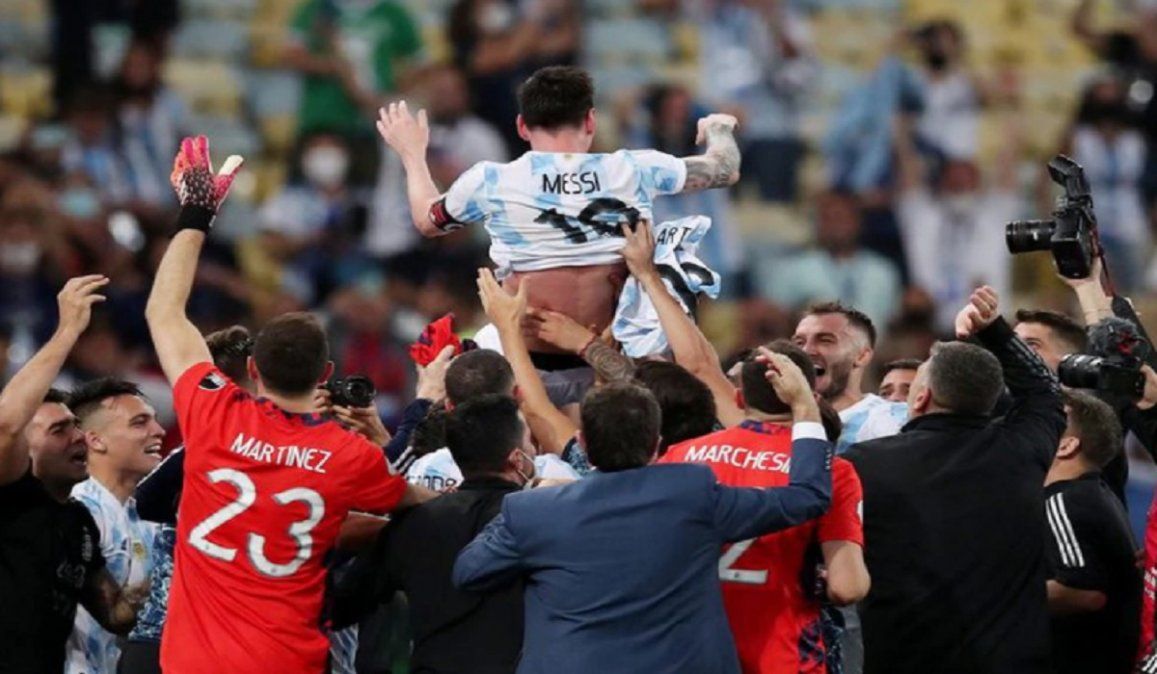 La Selección Argentina llegó al país con la Copa América
