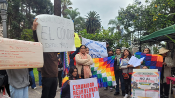 Comunidades defienden su territorio y exigen la personería jurídica