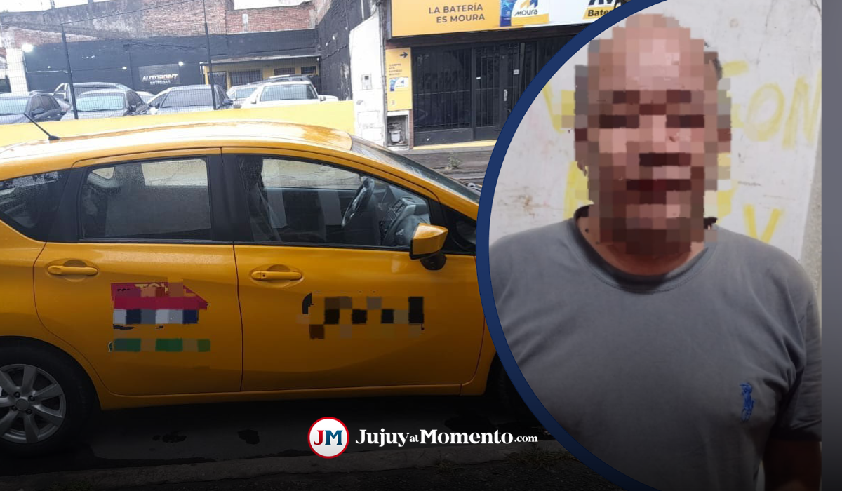 Taxista jujeño detenido: lo encontraron borracho y durmiendo en el auto encendido