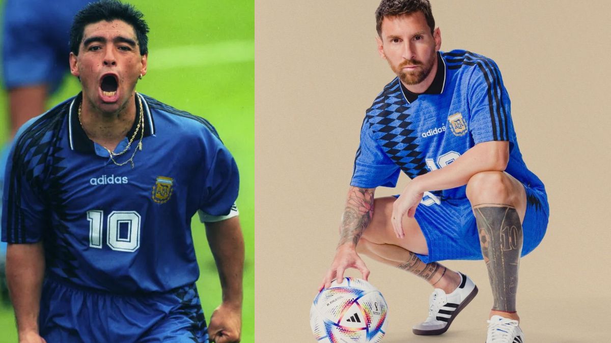 Messi, en modo Diego: el lanzamiento de la camiseta retro de Argentina