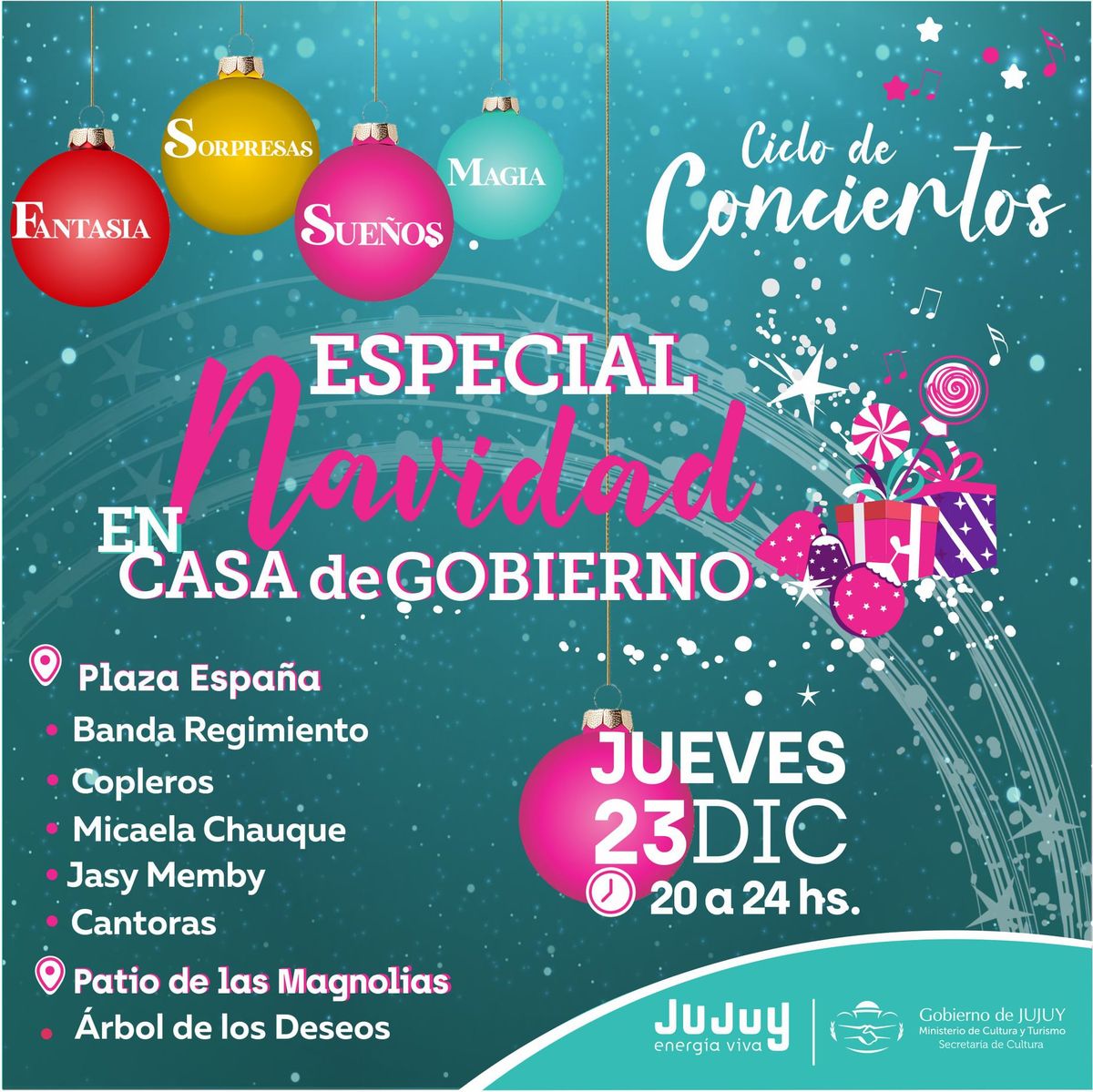 Show de luces y música en la Plaza España para vivir la magia de la Navidad