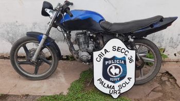 Recuperaron una moto robada en Palma Sola