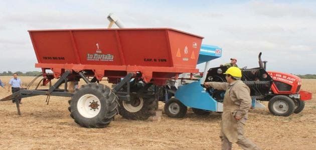 Presentaron a “Pachamama”, la primera cosechadora jujeña
