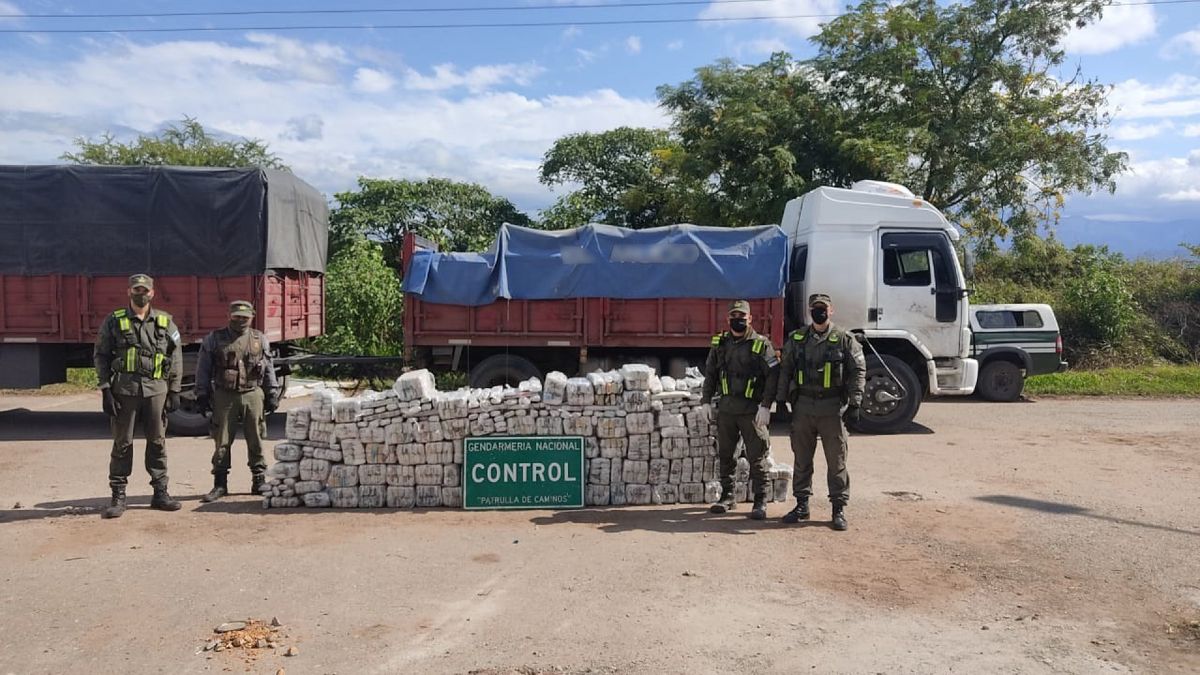 Camión que partió de Jujuy llevaba escondidos 470 kilos de hojas de coca